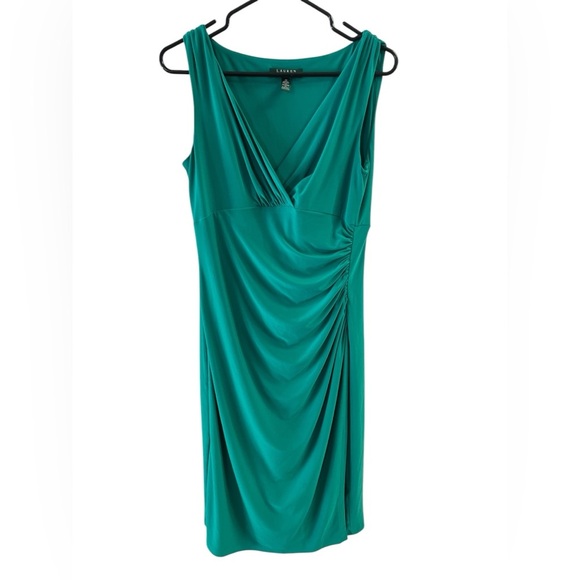 Ralph Lauren green formal classy midi dress - Picture 1 of 4